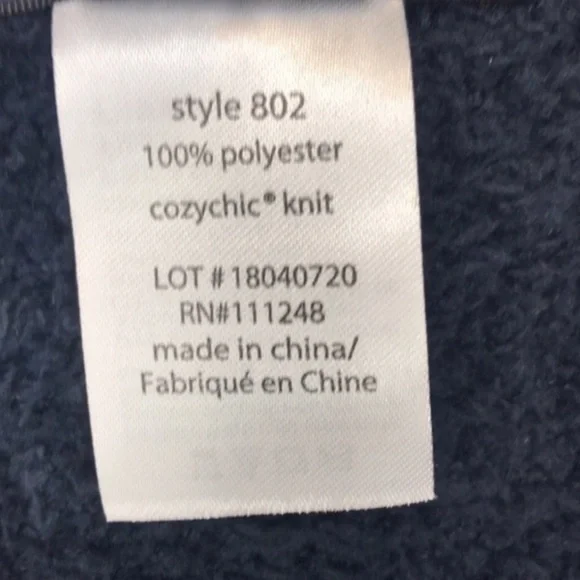 Barefoot Dreams Cozychic Malibu Wrap Indigo/Oyster Stripe OS - Picture 12 of 13